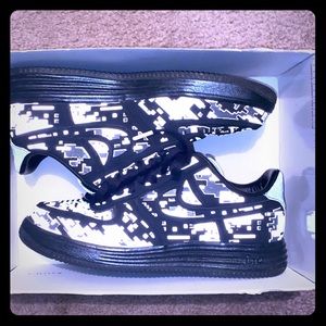 Nike Air Force X Lunar force 1s camo/digital 3M